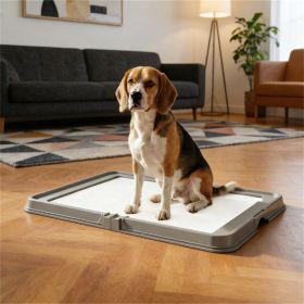 Urine pad holder, dog garbage bin, pet pad, gray
